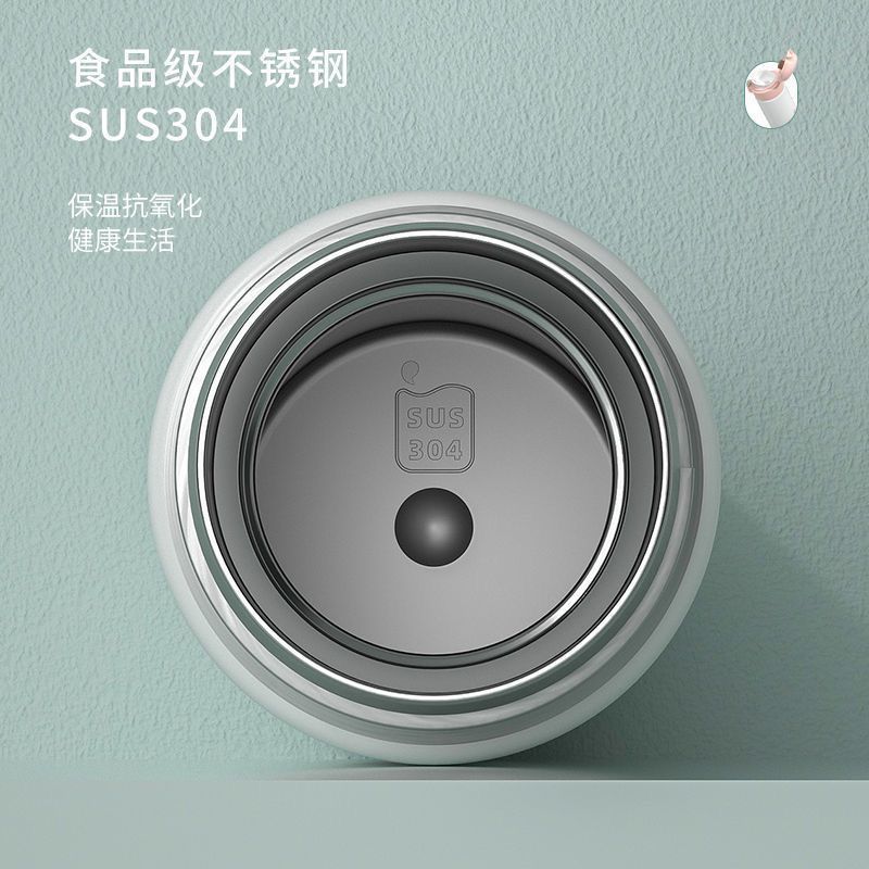 Trendy ins style 304 stainless steel insulated cup, cute and portable pea cup, student boys' and girls' water cup, customized LOGO Specification drawing