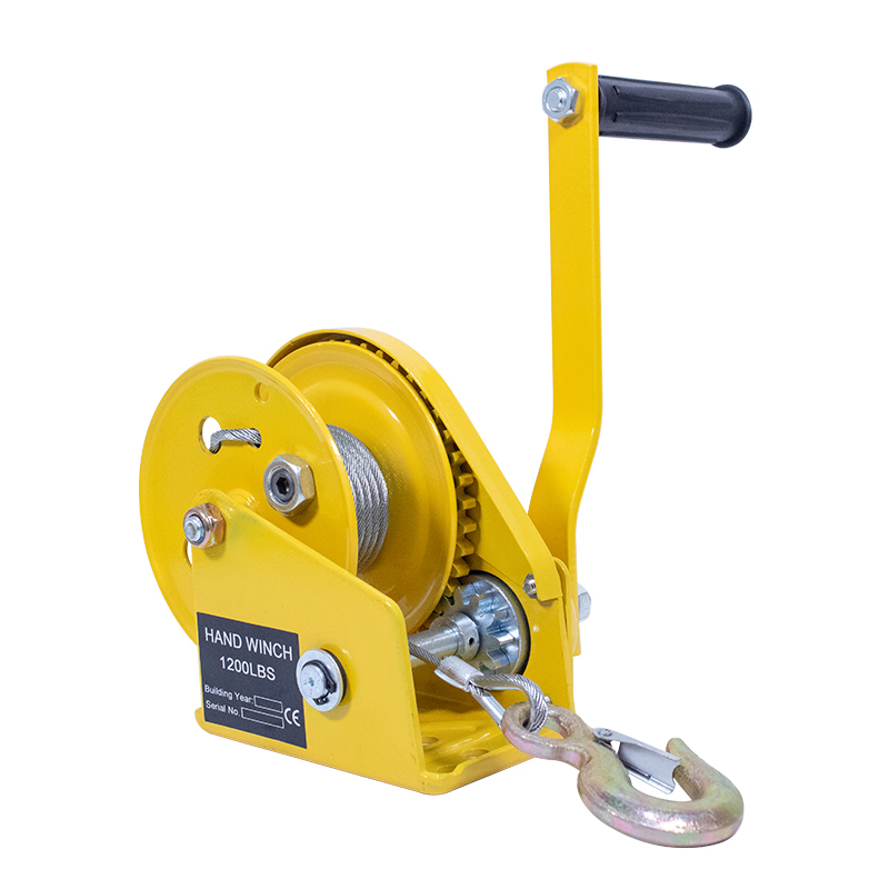 Hand-cranked winch, bidirectional self-locking small household automatic brake winch crane, manual winch traction hoist Item Picture