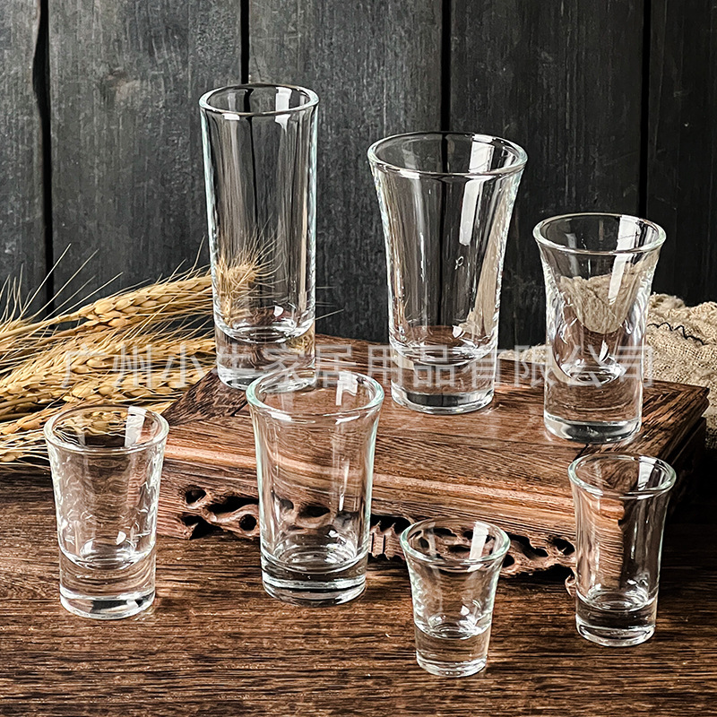 Creative bullet cup, unique "Heaven Round and Earth Square" shape, novel and peculiar bullet small wine cup, medicine wine cup with logo printing Specification drawing