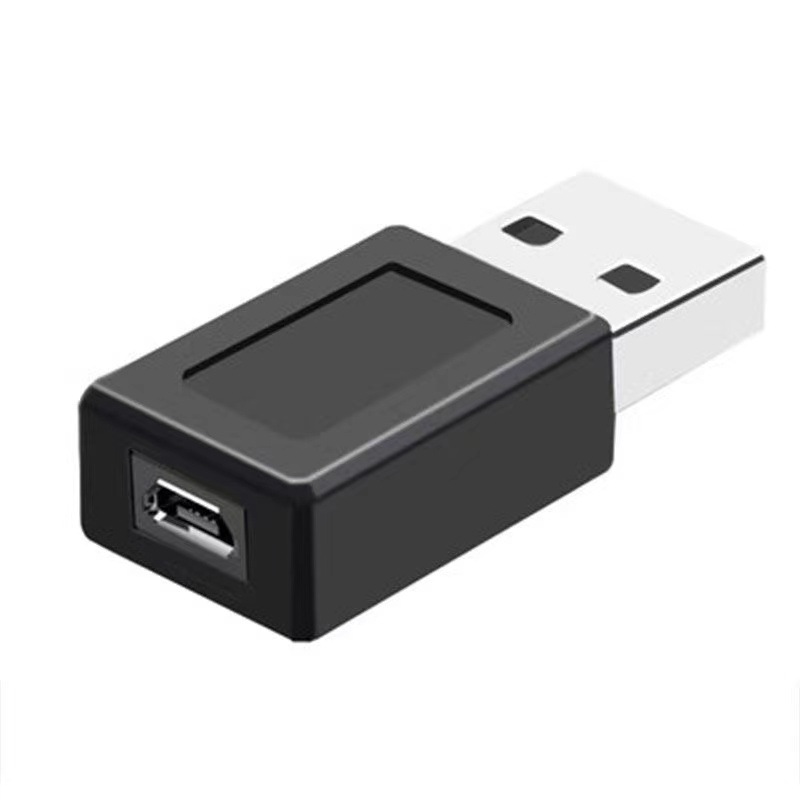 The Micro female to usb male-to-5P female adapter converts A mobile phone data cable into a USB male and micro female Specification drawing