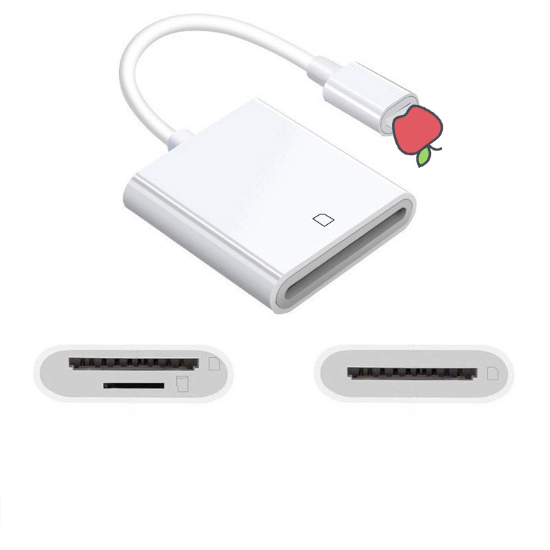 Suitable for iPhone iPad memory card reading camera SD/TF card reader adapter OTG data cable Application Scenario