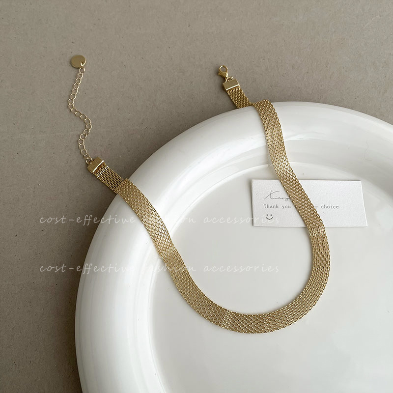 European and American choker necklaces, neck chains, collarbone chains, exaggerated metal necklace accessories for women, 2023 new style full figure