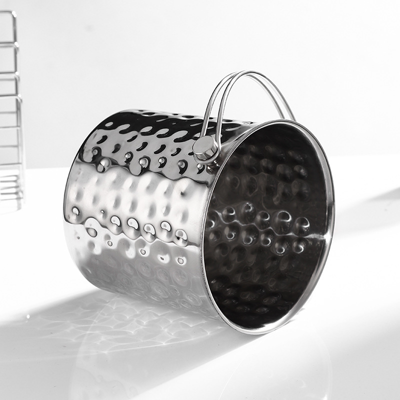 Hammered ice granule bucket, champagne beer water ice bucket, red wine ice bucket, KTV ice bucket, bar ice bucket, stainless steel champagne bucket Application Scenario