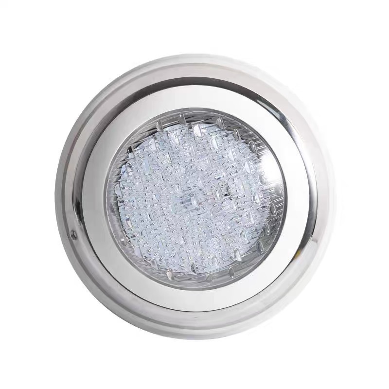Cross-border outdoor LED swimming pool wall lights, stainless steel wall-mounted underwater spotlights, 12V and 24V low-voltage remote control underwater lights Application Scenario