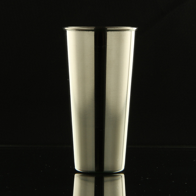 Wholesale of creative stainless steel wine glasses, beer glasses, portable mini cups, stainless steel mouth cups and slender long cups details Picture