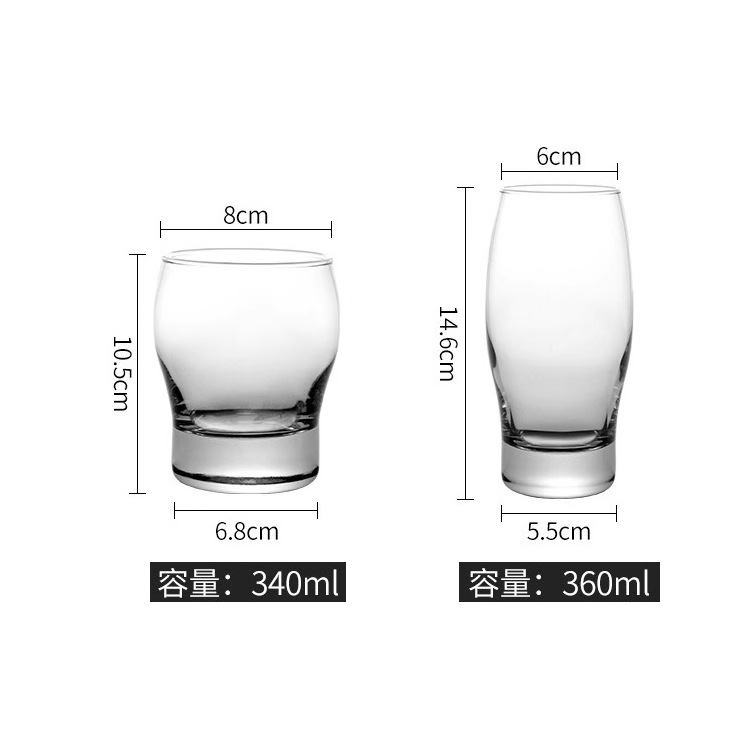 Libby glass cups, milk tea, juice drinks, creative bars, British craft beer mugs, IPA pint cups wholesale Item Picture