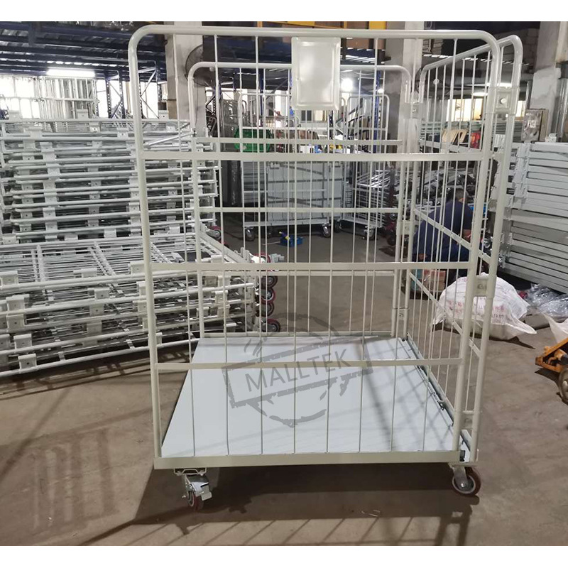 Logistics trolleys, powder-coated sorting trucks, folding storage cage trucks, and rapid handling vehicles details Picture