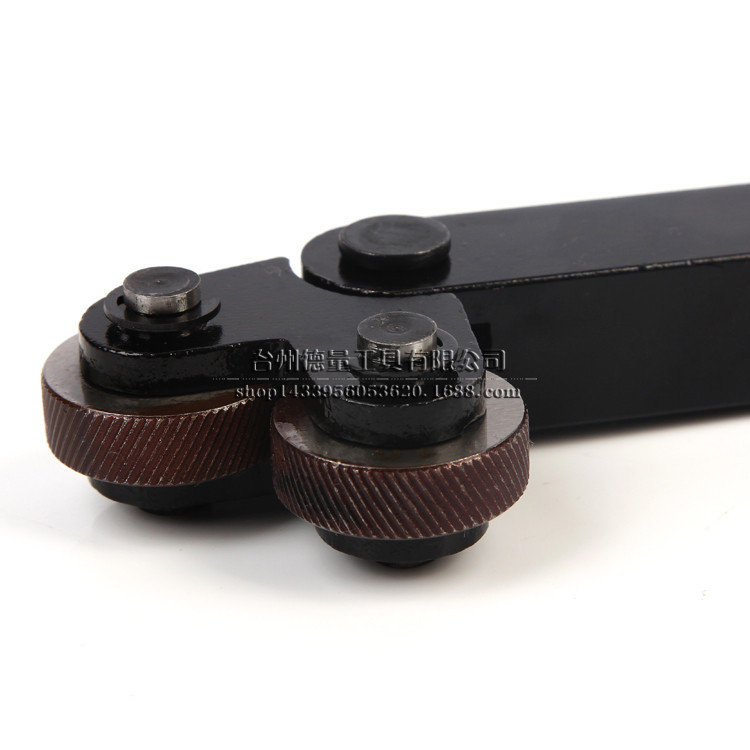Lathe cross double-wheel mesh knurling knife, embossing wheels 1.2, 2.5, 3.0mm, tool holder 20*18 details Picture