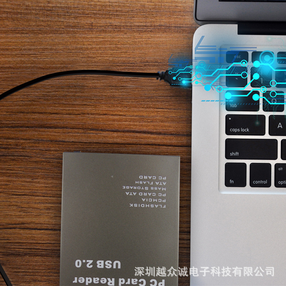 USB2.0PCMCIA card reader, 68-pin industrial flash memory card, directly reads ATA PCMCIA memory card PC card details Picture