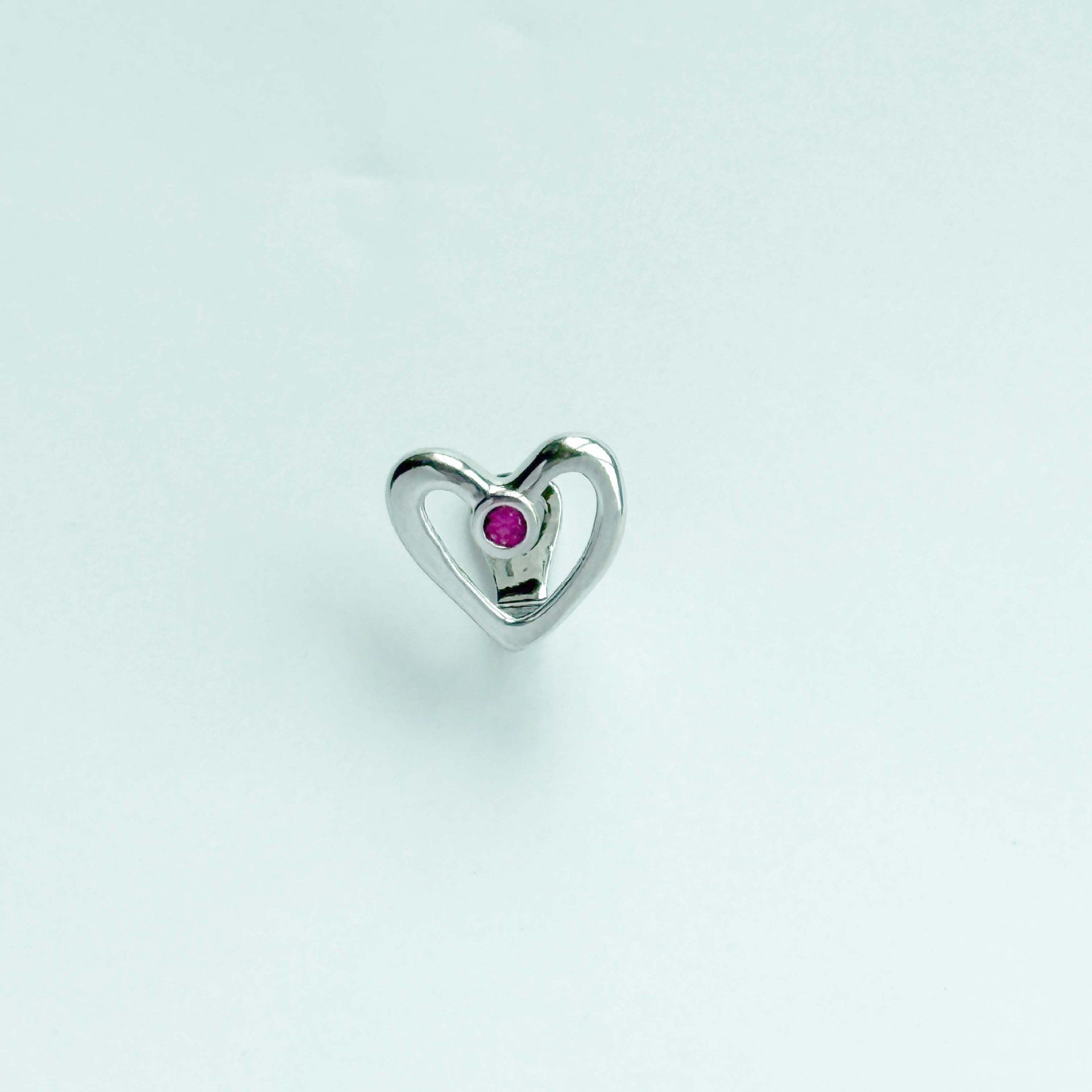 Cross-border love design: Single zircon shaped smooth zircon single braces for couples, suitable for both men and women Specification drawing