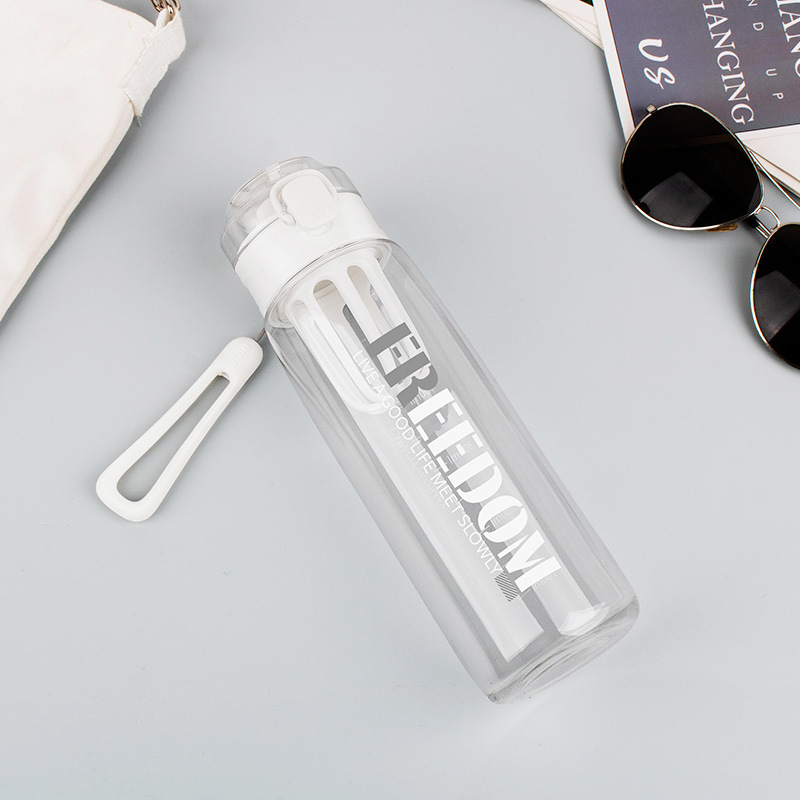 Sports and fitness cups with scale tea strainers, portable sports plastic water cups for students, wholesale space cups, advertising gifts Application Scenario