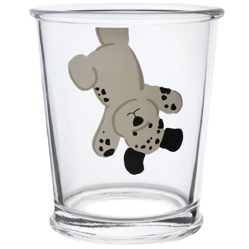 Boli Mei cartoon InS-style glass cold brew coffee cup, cute pet water cup, glass cup, single-layer couple drinking cup Item Picture