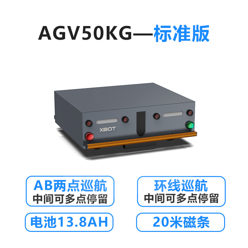 AGV carts, automatic unmanned magnetic navigation logistics transport vehicles, and XBOT intelligent material handling robots are used for material handling undefined