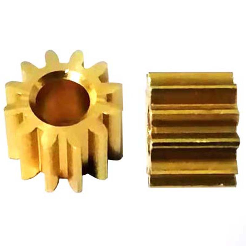 0.5 module copper gear with 12 teeth and 3.17mm holes, tightly fitted toy transmission metal straight teeth, outer diameter 6.9mm, free shipping Item Picture