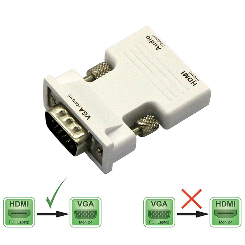 Factory direct sales of hdmi female TO VGA male adapter, HDMI TO VGA converter, hdmi adapter with audio Application Scenario