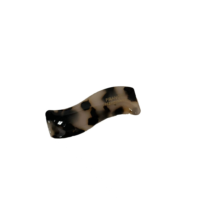 The same design sense wavy hair clip as the Instagram blogger, versatile bangs clip, thickened acetate hair clip edge clip, hair accessory for women Item Picture