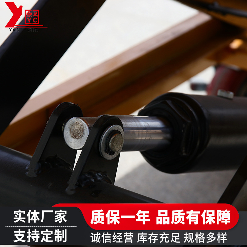 The manufacturer of hand-pushed small mold moving and lifting platform trucks offers mobile scissor lift small platform trucks in stock details Picture