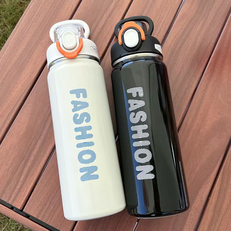 Simple yet highly attractive 316 stainless steel insulated cup, student portable water cup, food-grade stainless steel straw cup Specification drawing