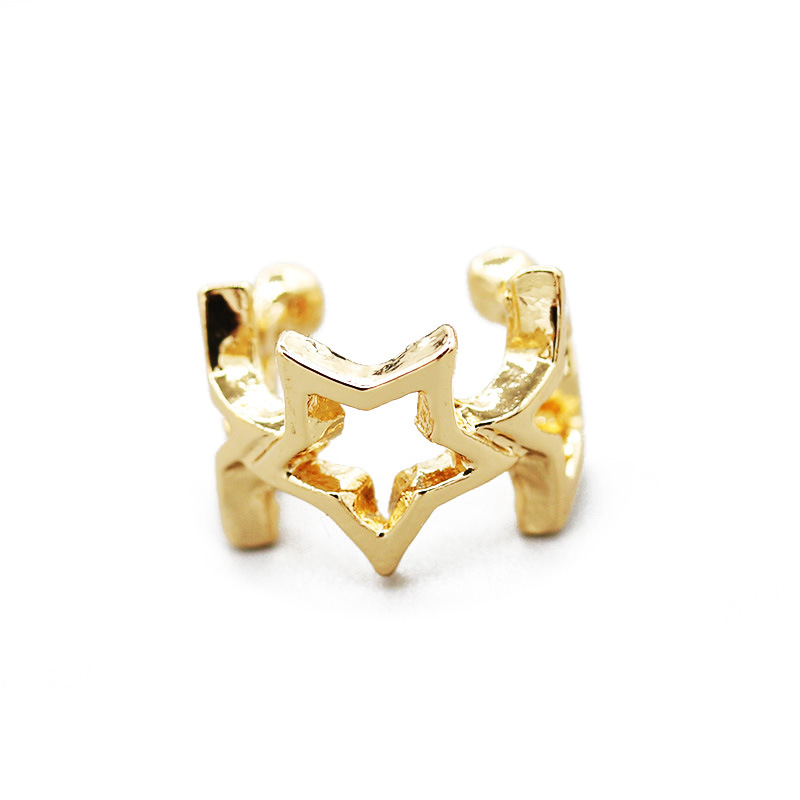 Spring's new best-selling no-hole star-shaped ear clip earrings and accessories are recommended for Korean girls Item Picture