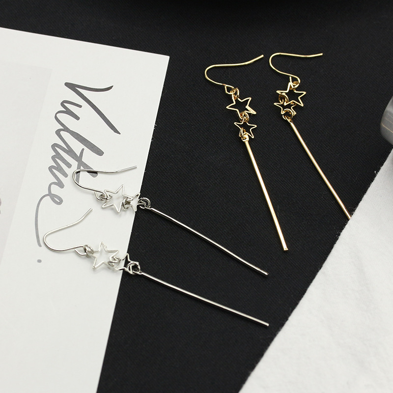 Simple Cos-style earrings, fashionable and versatile geometric triangular earrings, asymmetrical circle stud earrings wholesale Specification drawing