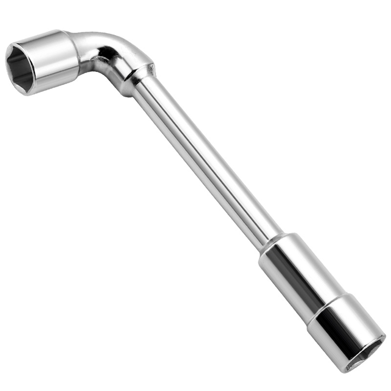 L-shaped socket wrench, hexagonal pipe hole, 7-shaped double-head wrench, car repair, 6-24mm wrench tool set Item Picture