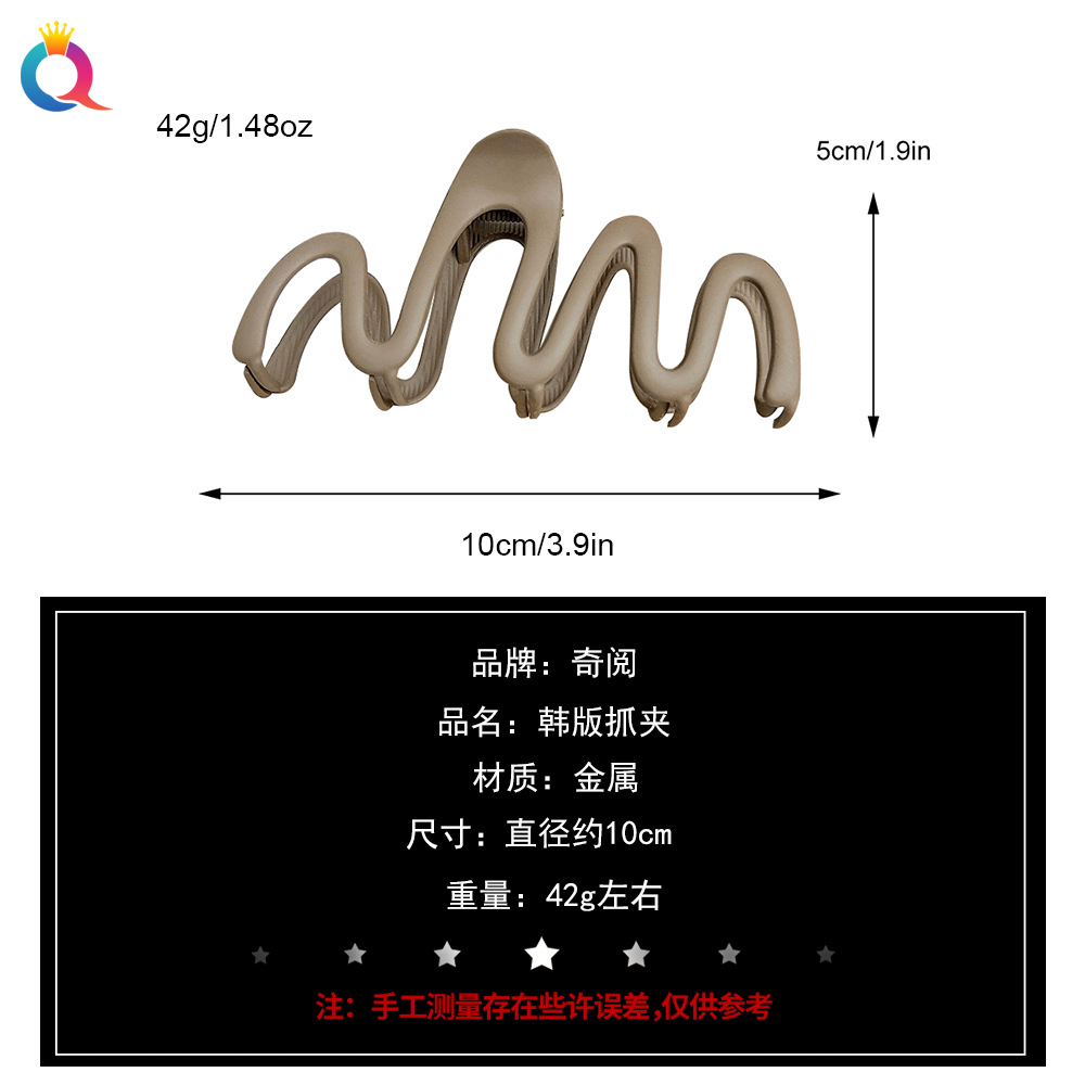 Qiyue Cross-border Large Wave Metal gripper, shark clip, hairpin, high-end Hair gripper, headwear and hair accessories wholesale Application Scenario