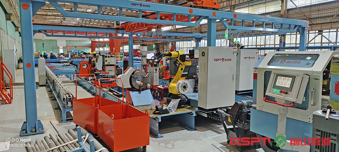 The fully intelligent production line can achieve efficient, precise and batch production of pipeline prefabrication undefined