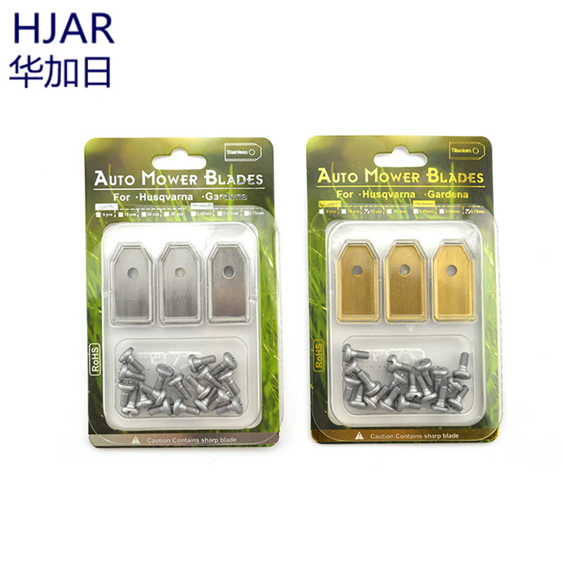Stainless steel lawn mower blades, Fushihua lawn mower blades, garden machinery blades, weeding machine blades full figure