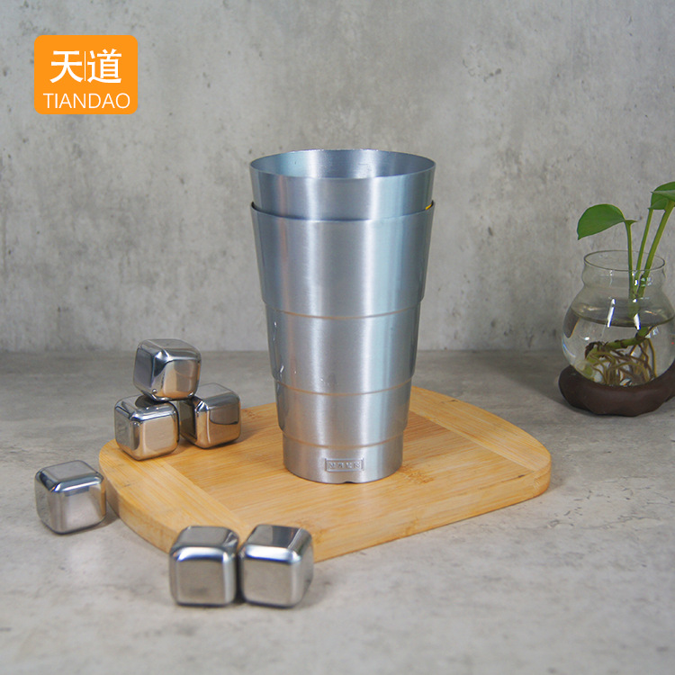 Aluminum cola cups, beer mugs, disposable bar cold drink cups, anti-drop commercial beer mugs, cocktail cups details Picture