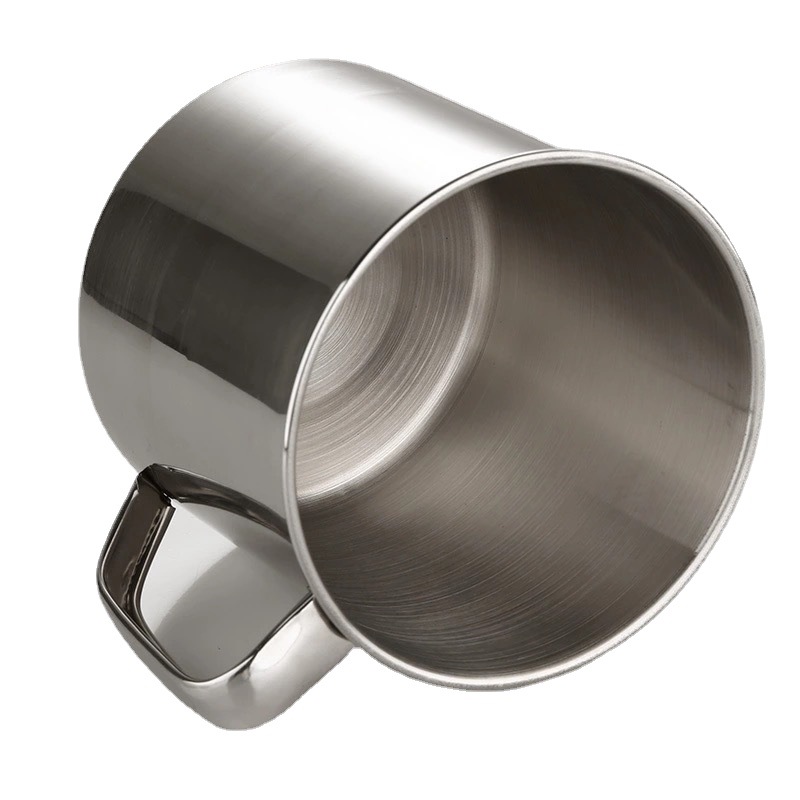 Stainless steel cups with handles and LIDS, student and children's cups, mugs, water cups, gift logos Item Picture