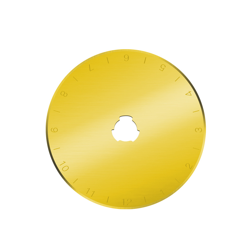 Wholesale of titanium-gold-plated 45mm SKS-7 small round blade fabric cutting knife and leather rotary cutting wheel fabric knife from the manufacturer Item Picture