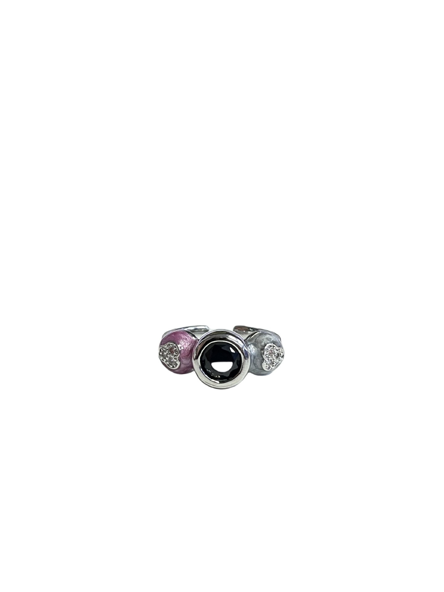 Sweet and cool style, light luxury and high-end, colorful zircon irregular opening ring, a unique, light luxury, fashionable and versatile ring for women Item Picture