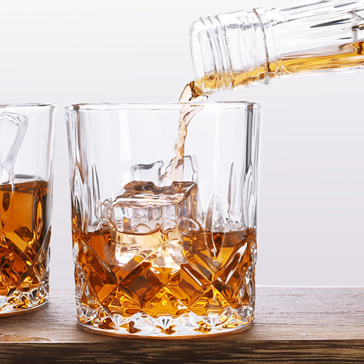 DELISOGA engraved glass cups, classical cups, beer mugs, whisky cups, juice cups, water cups wholesale with logo printing Specification drawing