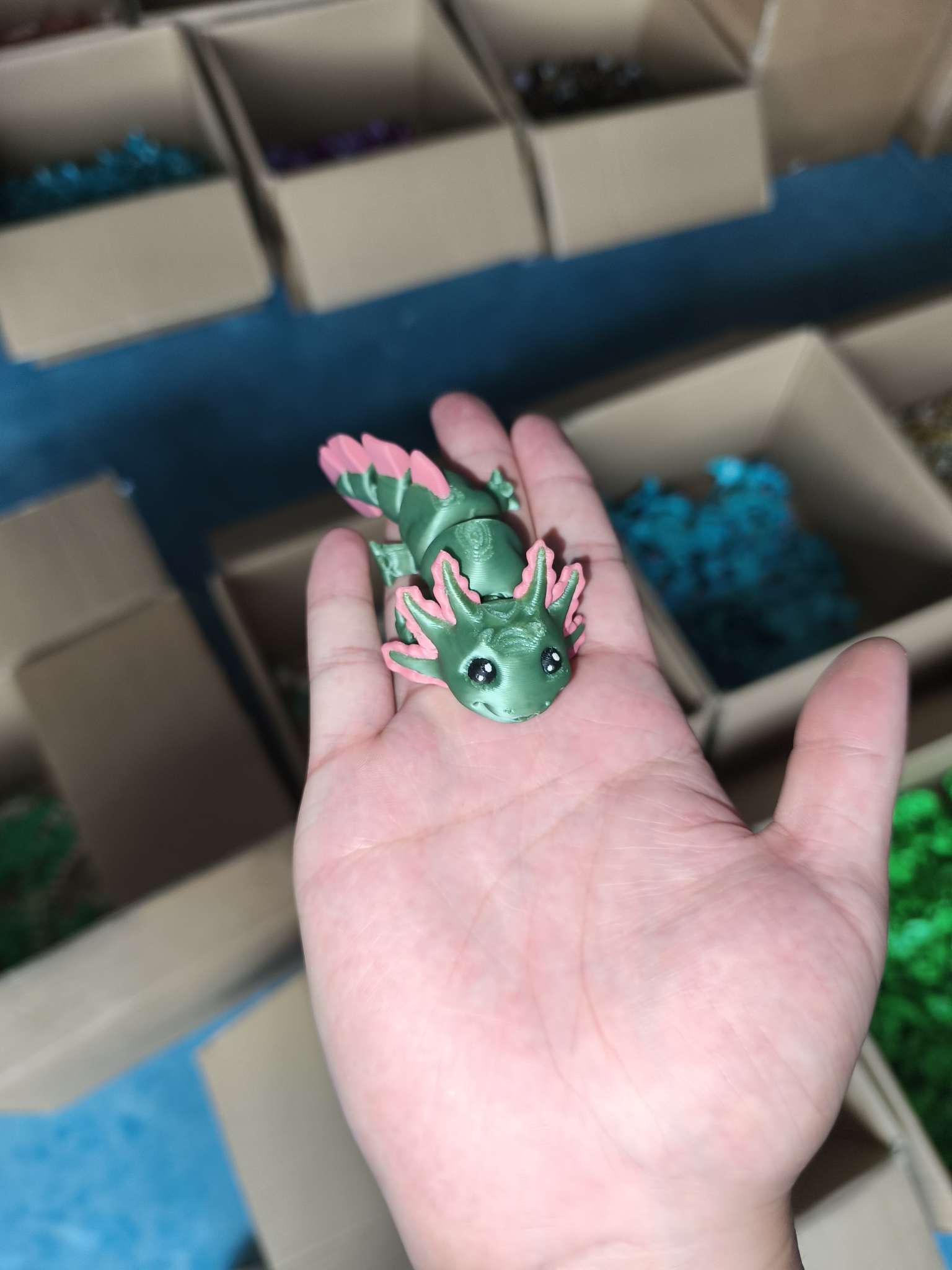 Wholesale of 3D printed toy keychain pendant models in animal shapes details Picture