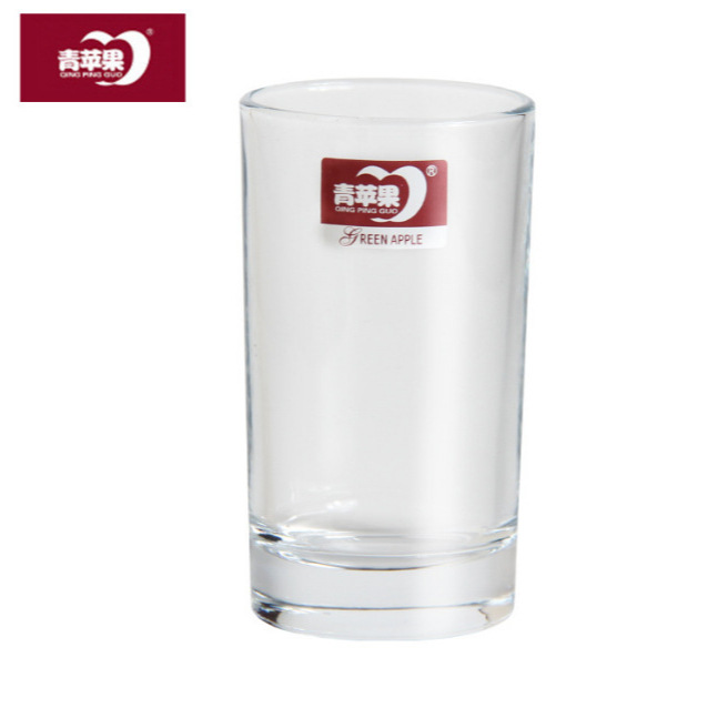 A set of 6 green apple glass cups, water cups, household juice and milk cups, beer cups, heat-resistant tea brewing cups, and meal cups Application Scenario