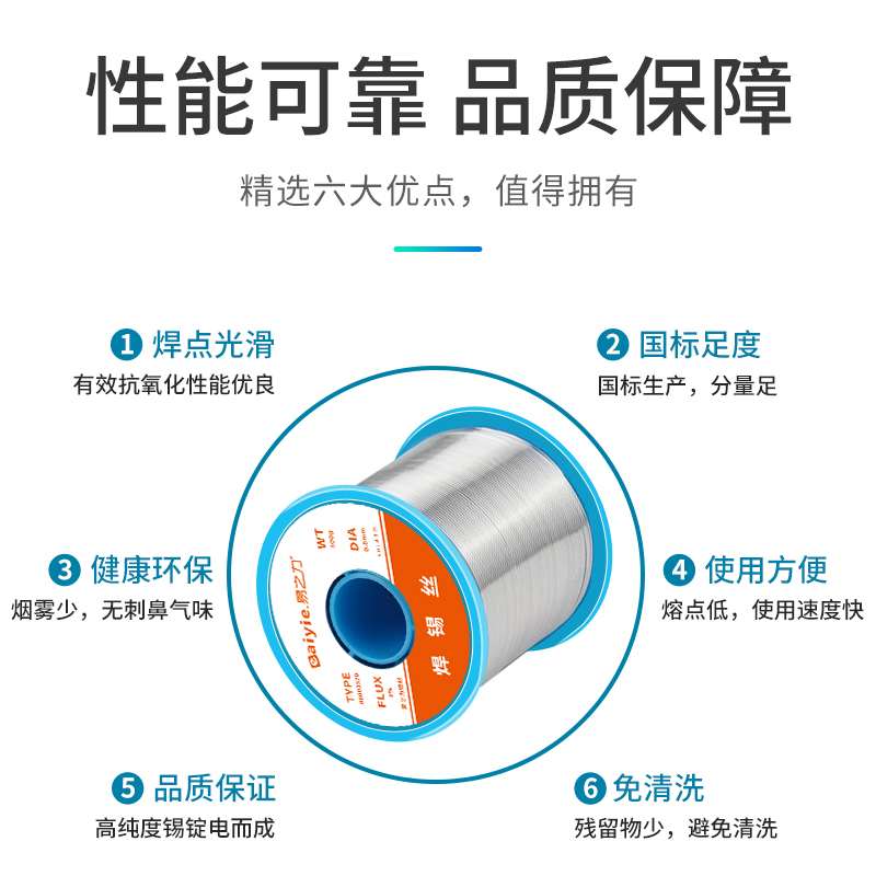 Lead-free solder wire, high-purity solder bar, stainless steel solder wire, lighter solder tape, flux, low-temperature solder wire Specification drawing