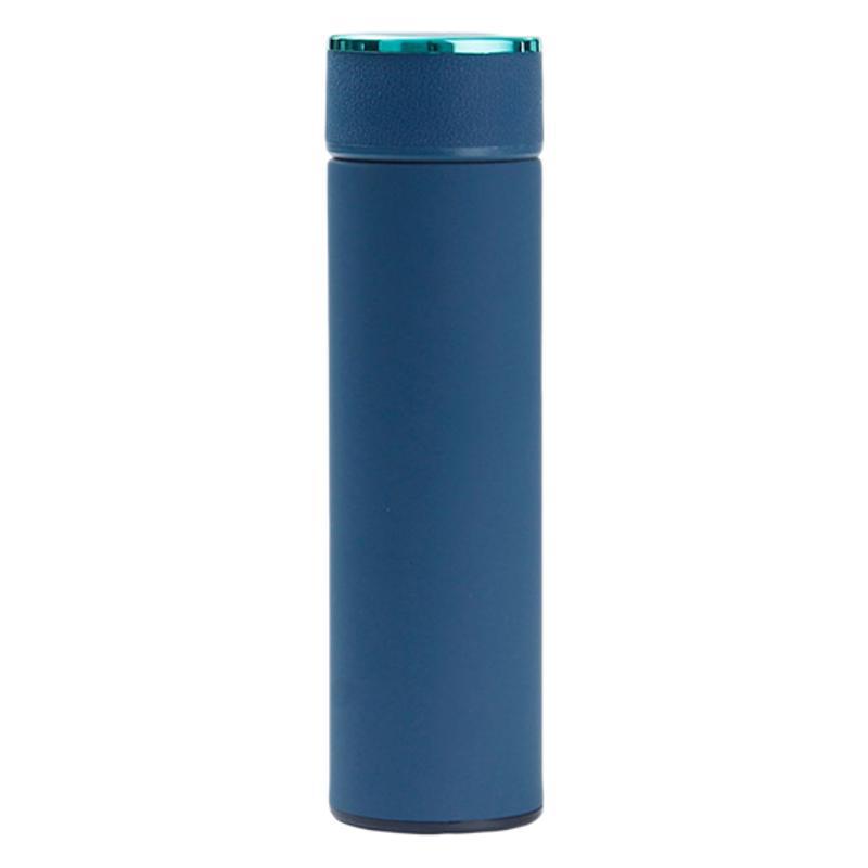 Tea-water separation brewing cup, 304 stainless steel insulated cup, solid-color simple business cup, men's and women's office water cup Item Picture