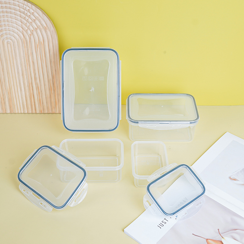 Transparent thickened preservation box, camping picnic box, outdoor food storage box, kitchen refrigerator, fruit bento box Application Scenario