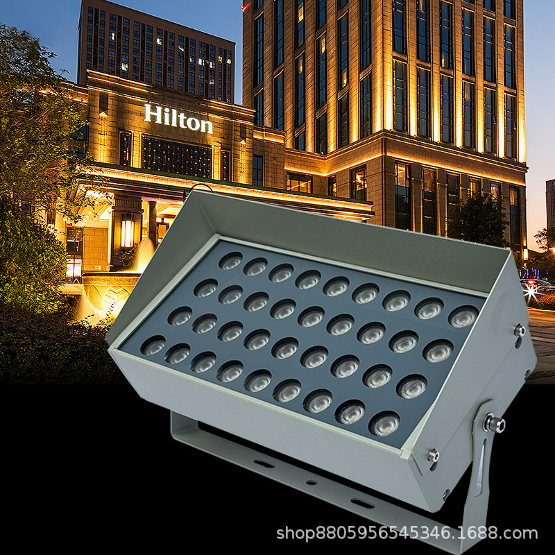 led floodlights, outdoor waterproof courtyard building lighting projects, wall-washing lights, garden greening, villa tree spotlights Specification drawing