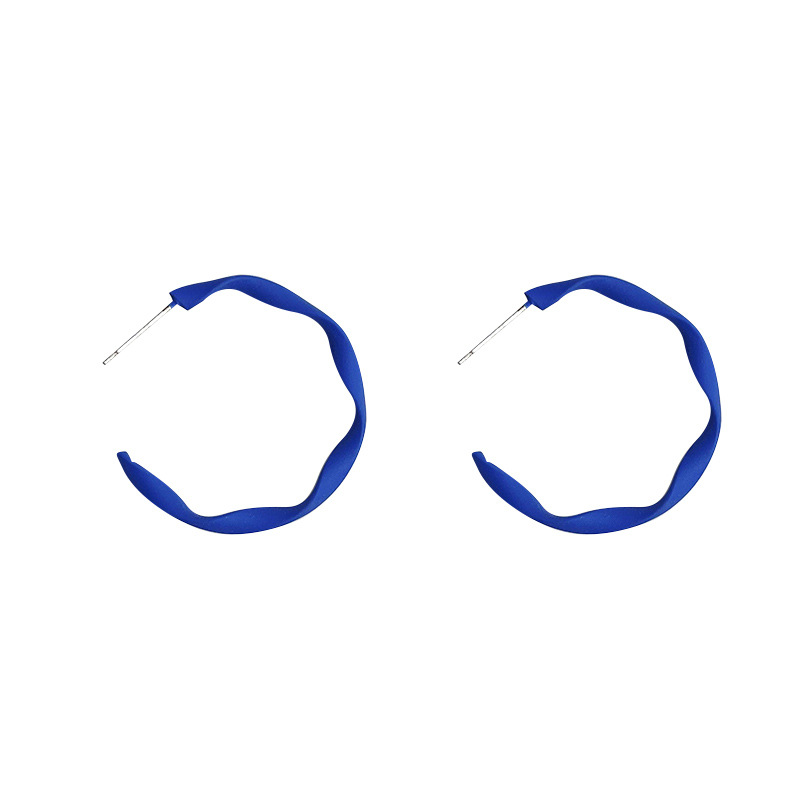 Twist ring earrings, a new 2025 trendy, simple and cold style stud earrings, a Korean chic and popular spring and summer ear accessory for women Item Picture