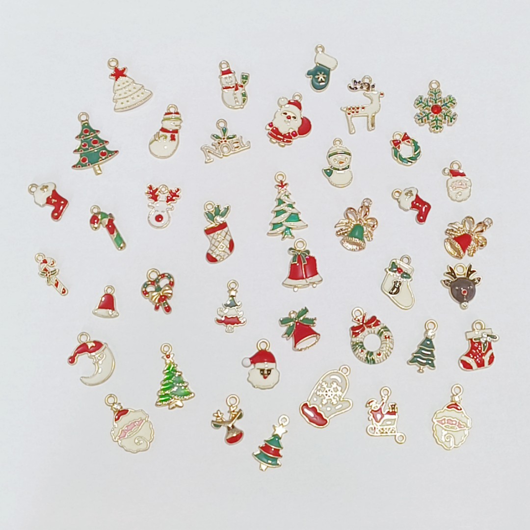 diy Christmas oil-dripping alloy accessories, handcrafted pendants, material packs, ornaments and accessories details Picture