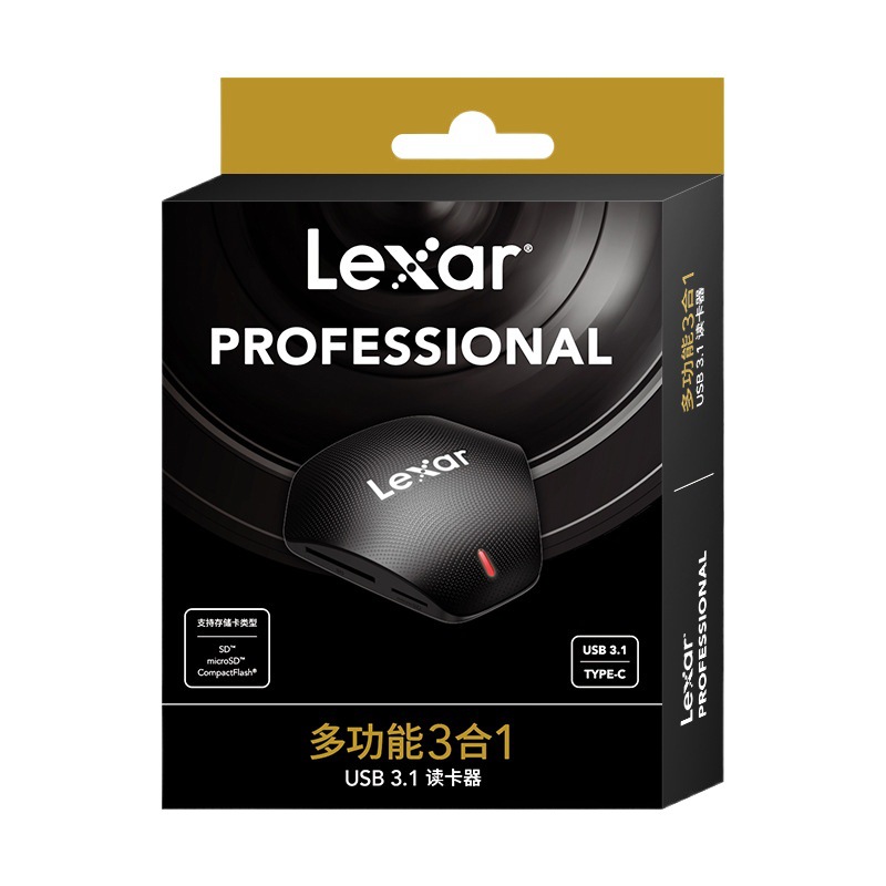 Lexar USB3.1 500U SD/CF/TF Card Reader Multi-functional high-speed card reader Item Picture