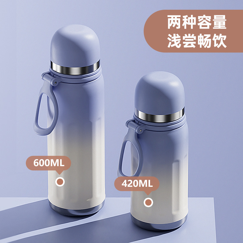 Cross-border high-appearance-level 316 stainless steel double-layer insulated cup, outdoor sports cup, press-and-bounce portable hand-held water bottle Application Scenario
