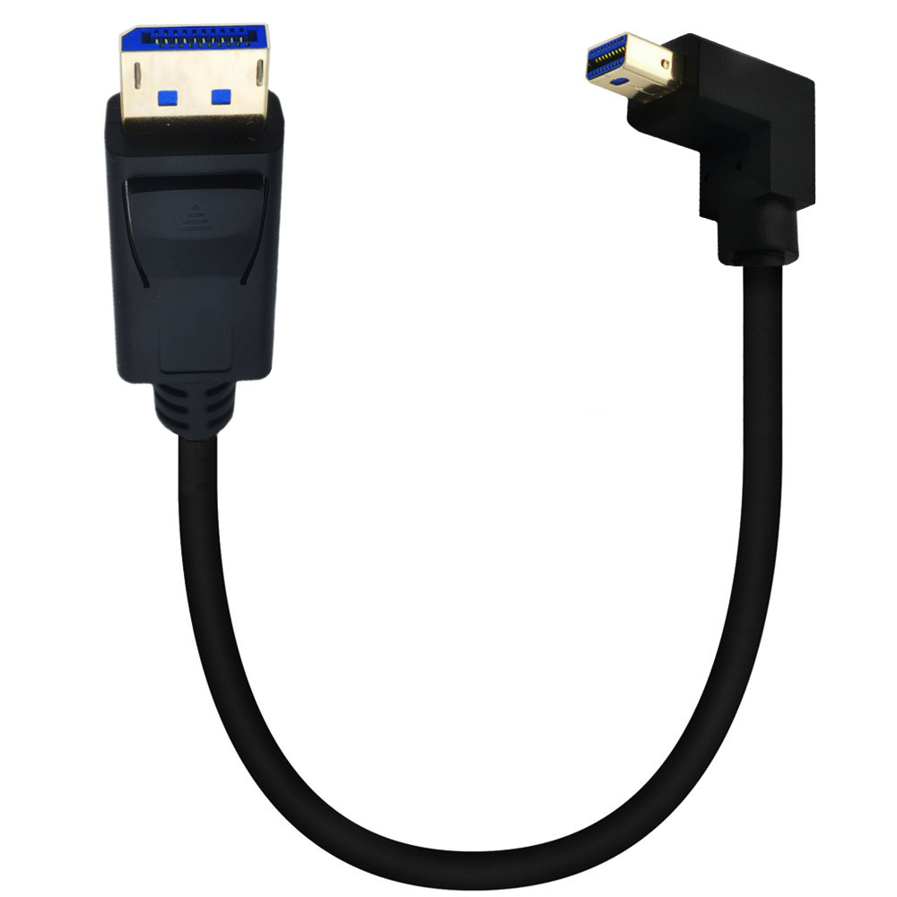 8K 1.4 gold-plated mini Displayport, bend 90 degrees to turn the dp cable, and connect the graphics card to the monitor cable Item Picture