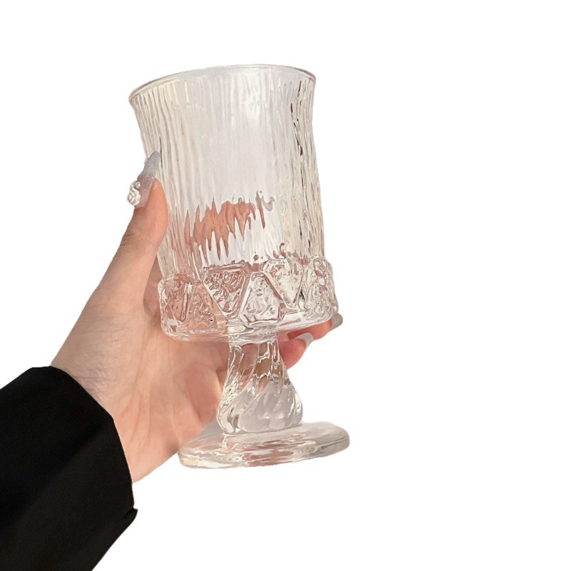 European retro red wine glass, thickened glass, high appearance level, whisky champagne glass, fruit glass, whisky juice glass Item Picture