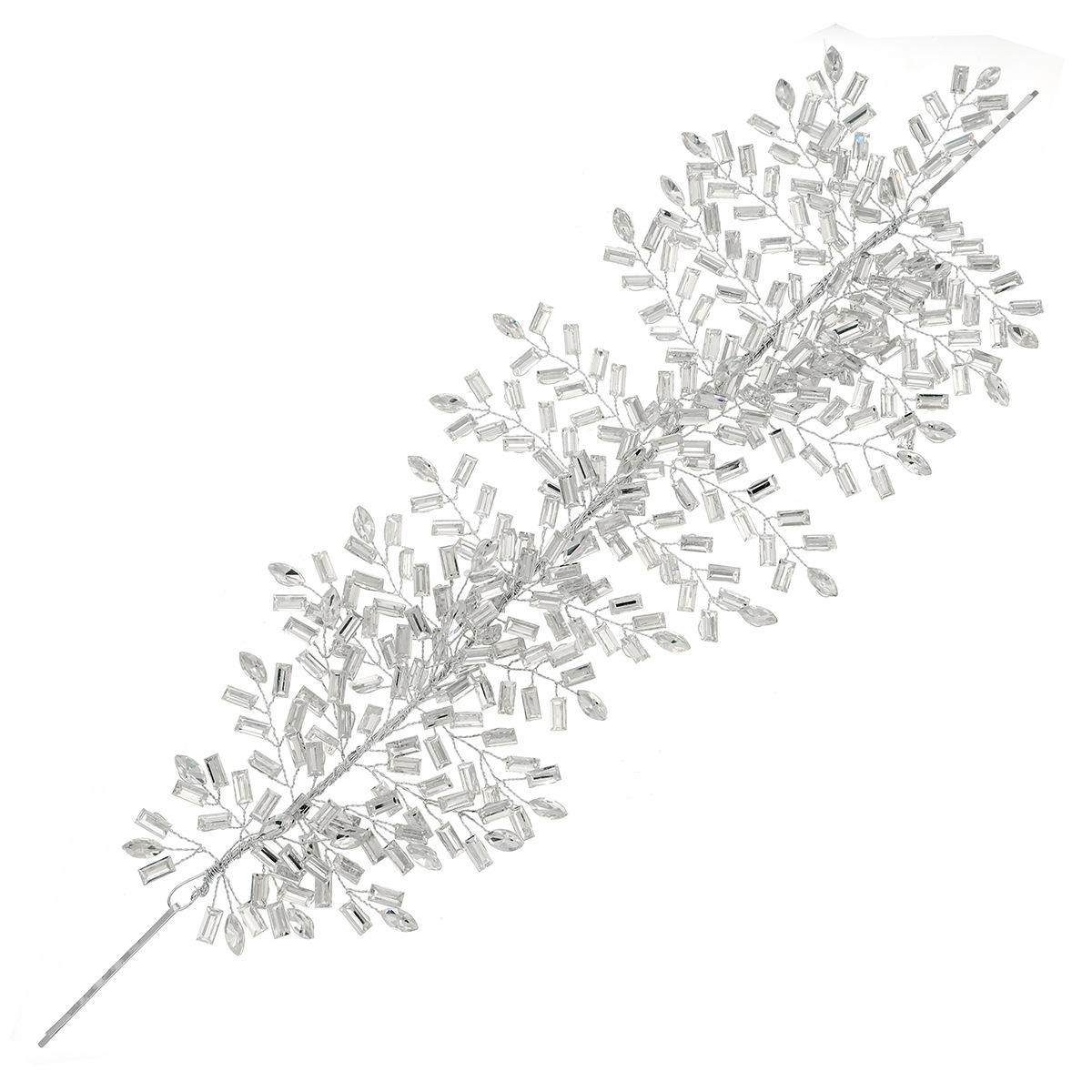 New luxurious and heavy industrial crystal hair bands from Europe and America, wedding headwear for brides, wedding photo accessories, rhinestone tassel hair bands Item Picture