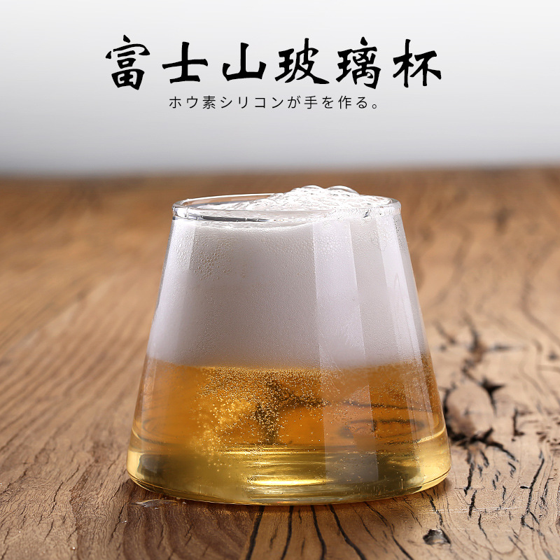 High borosilicate transparent glass household single-layer cups, Mount Fuji cups, aromatherapy cups, candle cups, kitchen breakfast cups, milk cups Application Scenario