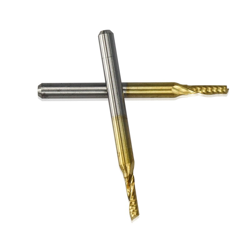 A hot-selling titanium-coated single-edge helical milling cutter with a handle diameter of 3.175mm for tungsten steel engraving on cross-border e-commerce platform ebay Specification drawing