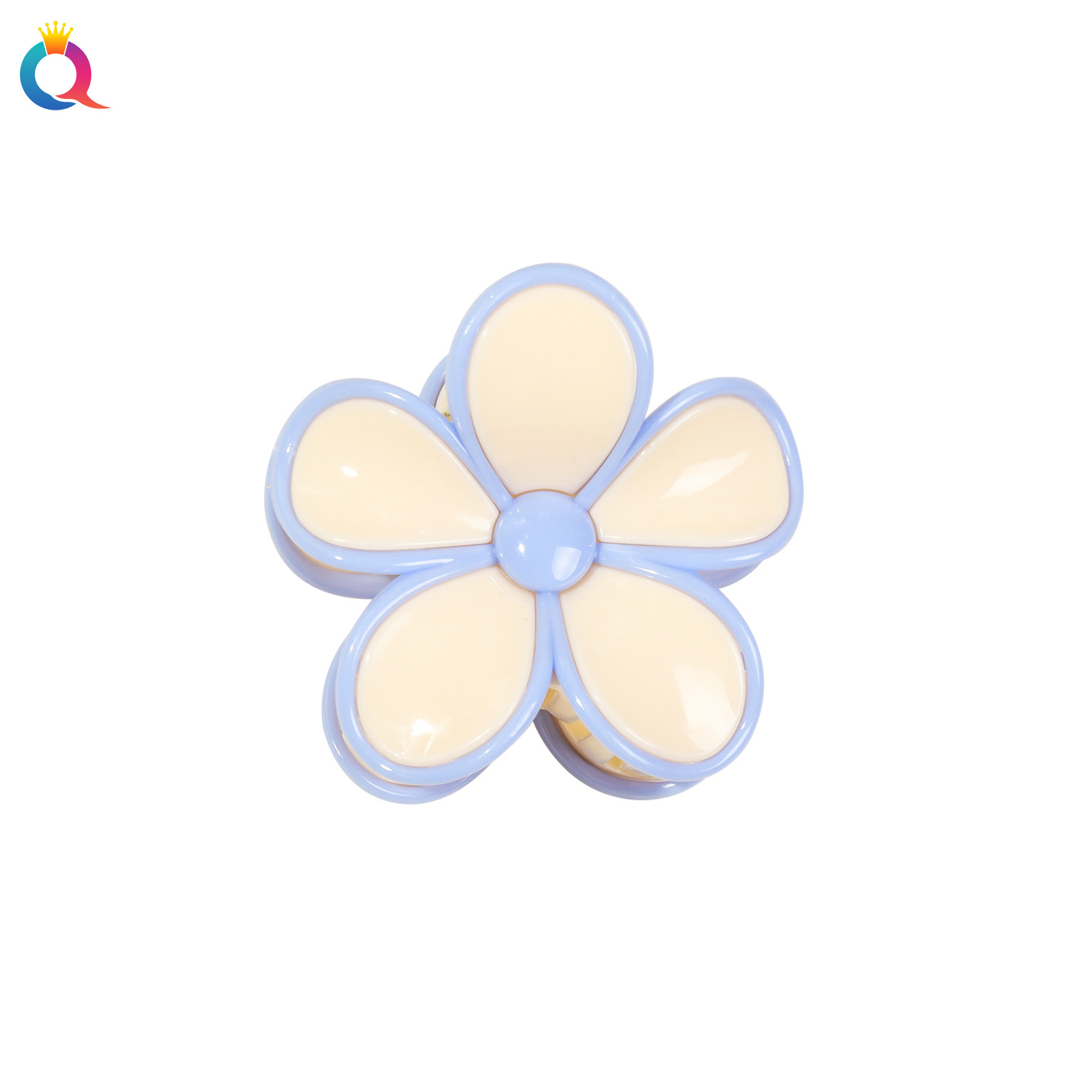 Qiyue High-end Gentle and elegant Flower Grabber Large Hair Volume Sweet Girl Shark Grabber 2025 New style for women Item Picture