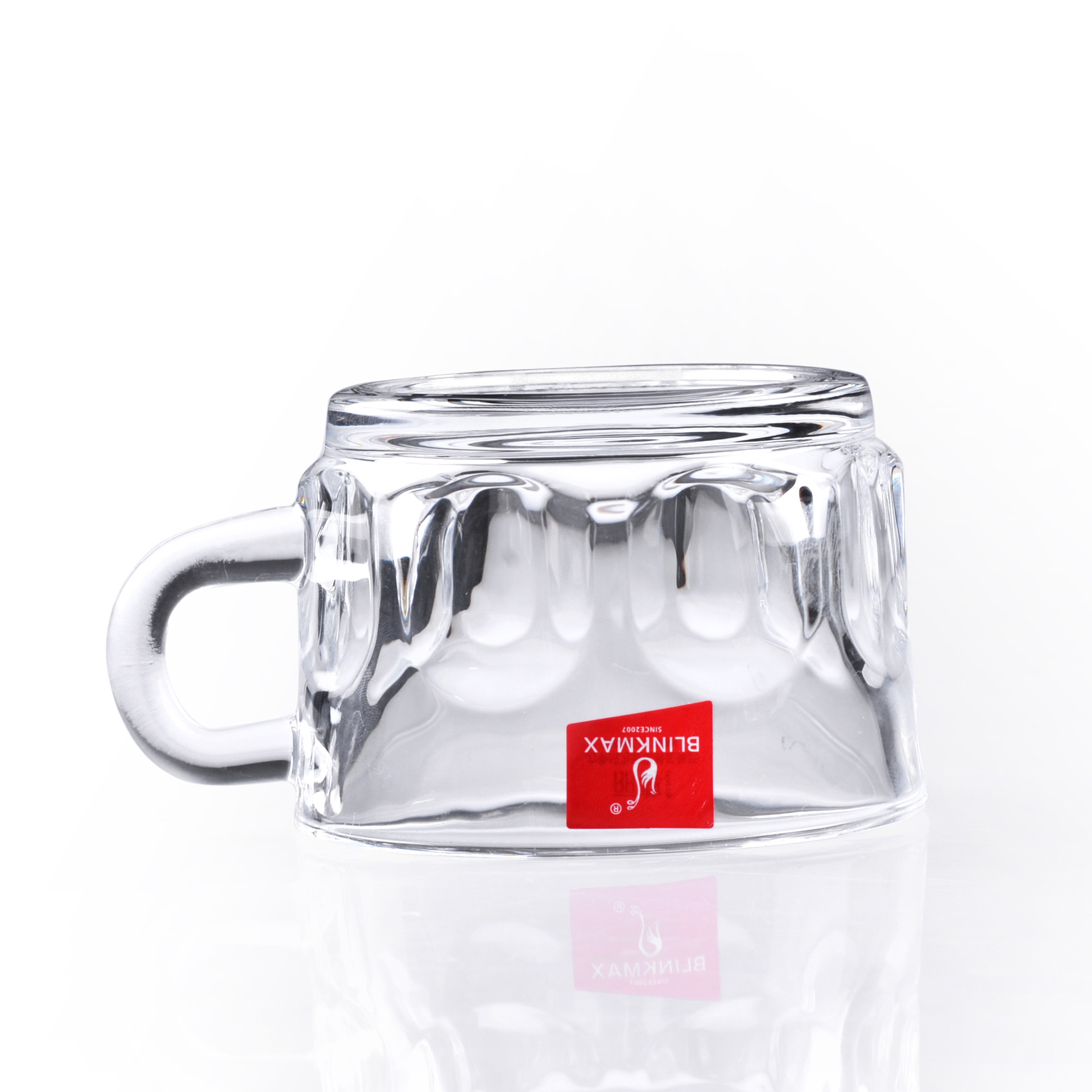 Lizun Creative Glass handle cups, espresso cups, dessert cups, tea cups, water cups, glass cups wholesale with logo printing details Picture